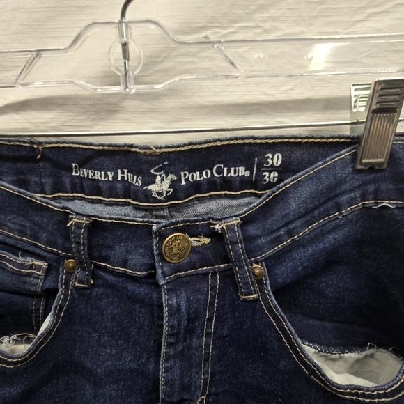 Beverly Hills Polo Club Men's Blue Denim Jean Pants Size 30/30 check measurement - Picture 7 of 7